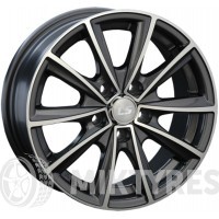 LS Wheels LS232 6x14 4x98 ET 35 Dia 58.6 (BKF)